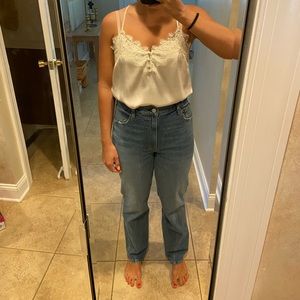 NWT - Abercrombie Satin Lace Bodysuit